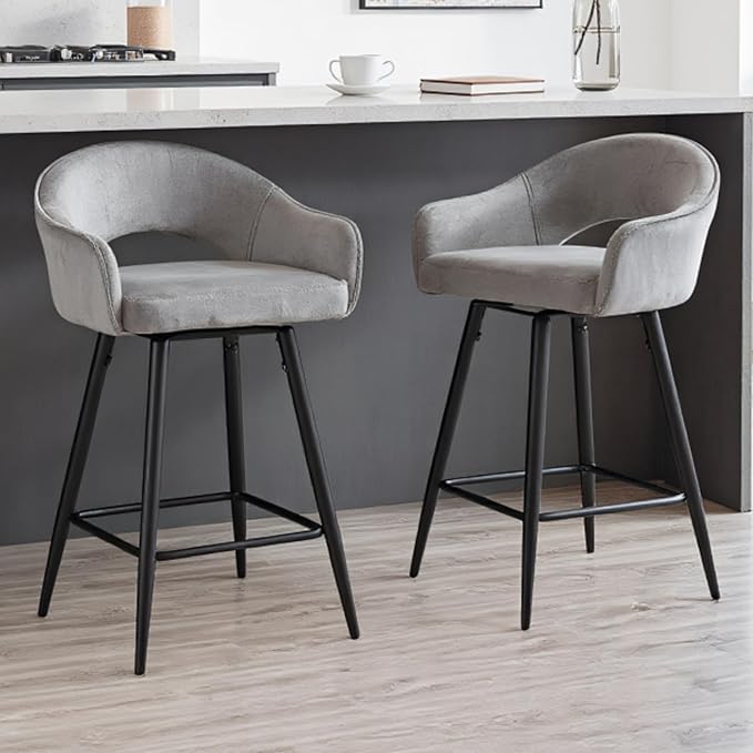 Nature Swivel Bar Stool Set of Two