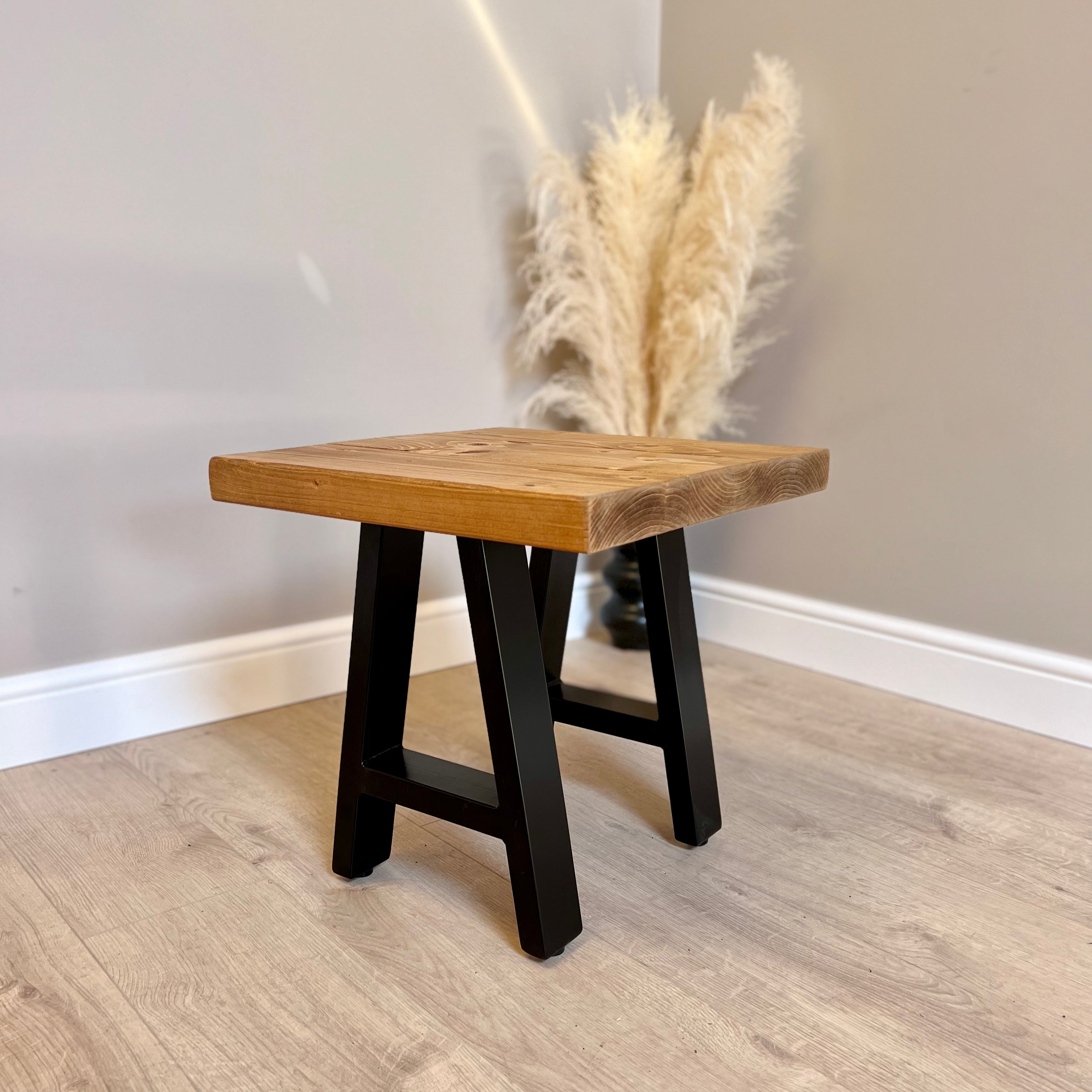 Rustic Coffee table, Bedside Table, side table - A frame leg Tables masterplank-shop