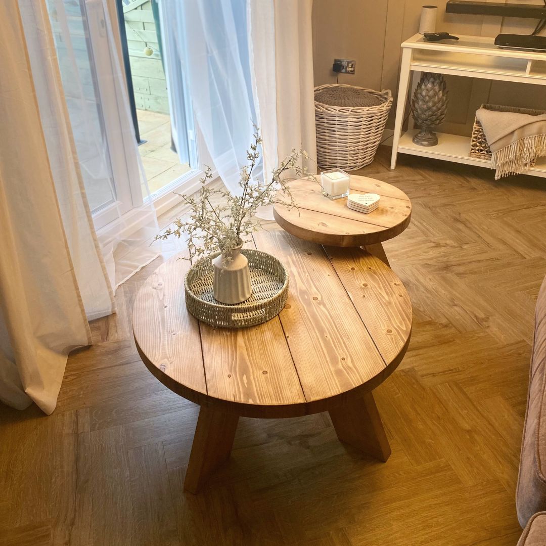 Wooden Round Coffee Tables Masterplank UK
