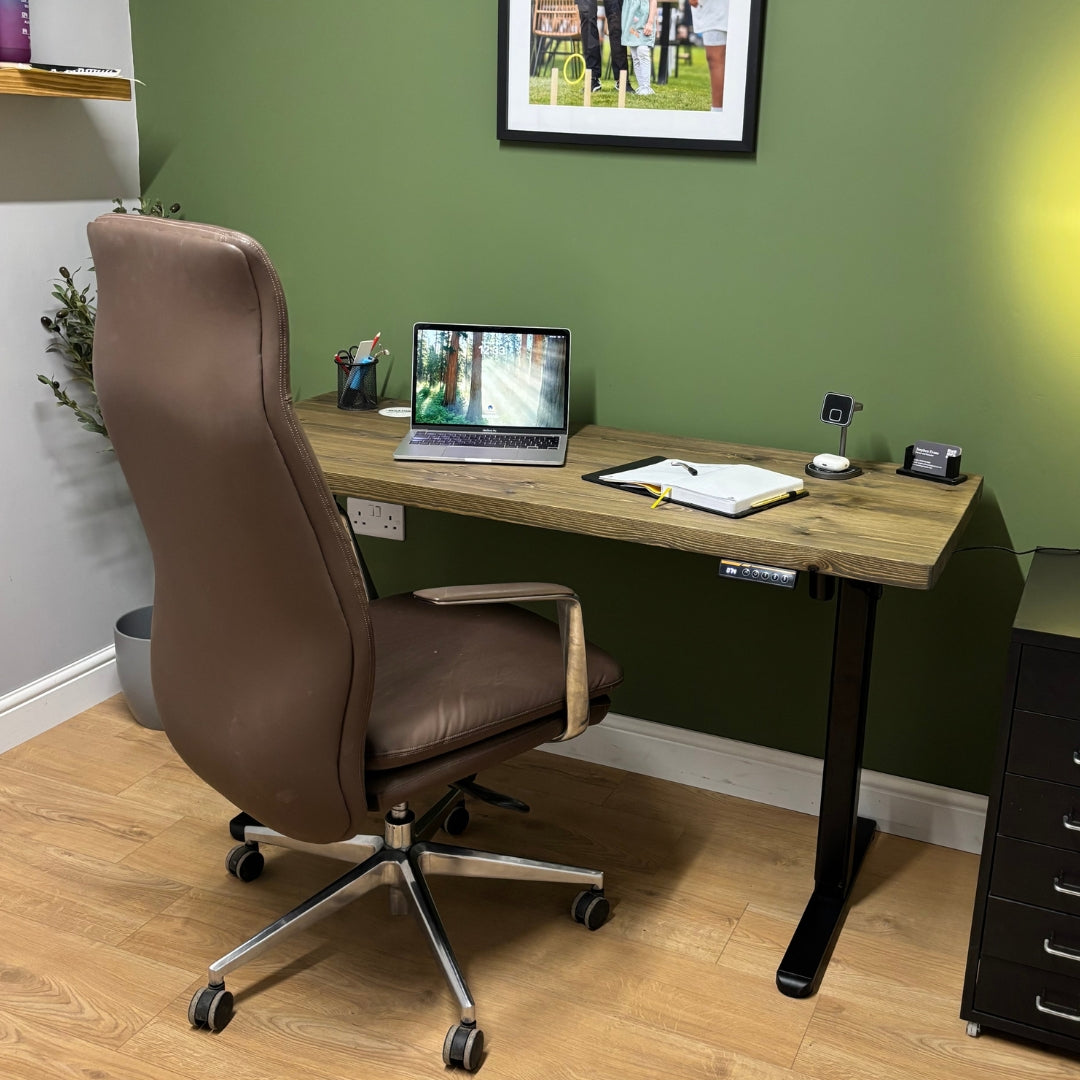Standing desk adjustable Height - Rustic Oak