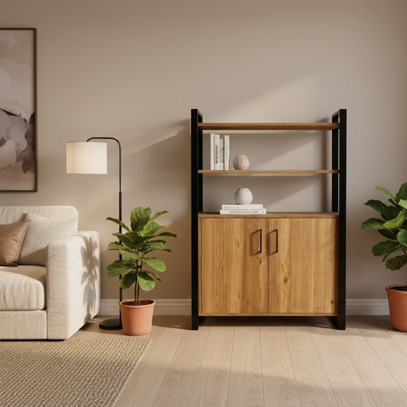 Hornet Rustic Side unit with doors and shelves