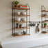 Rustic Wooden Wall Mounted Bookshelf handcrafted in the UK Wall Shelves & Ledges Masterplank UK