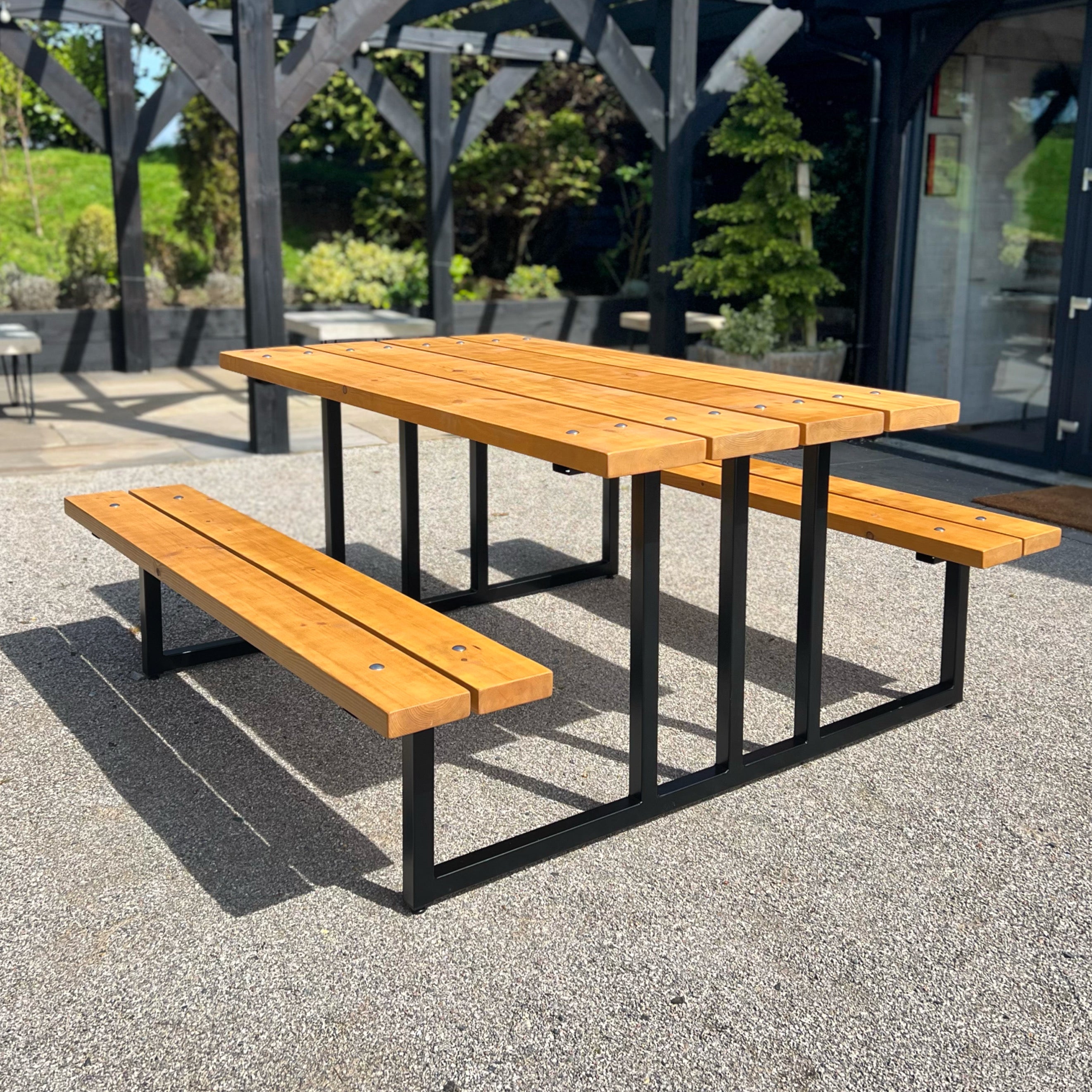 Rustic Picnic Bench  Masterplank UK   