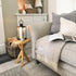 Rustic Wooden side table - Crossed leg table - Boston side table  Masterplank UK   
