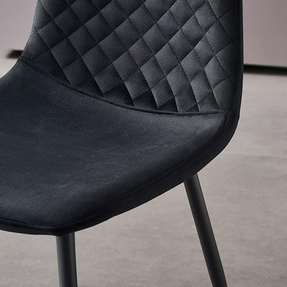 Caradoc dining chairs - Faux leather / Velvet masterplank uk shop