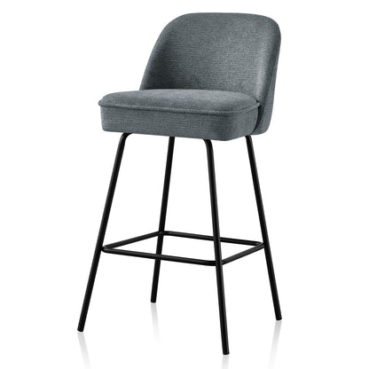 Churn Bar Stools Velvet Cushioned - Set of Two