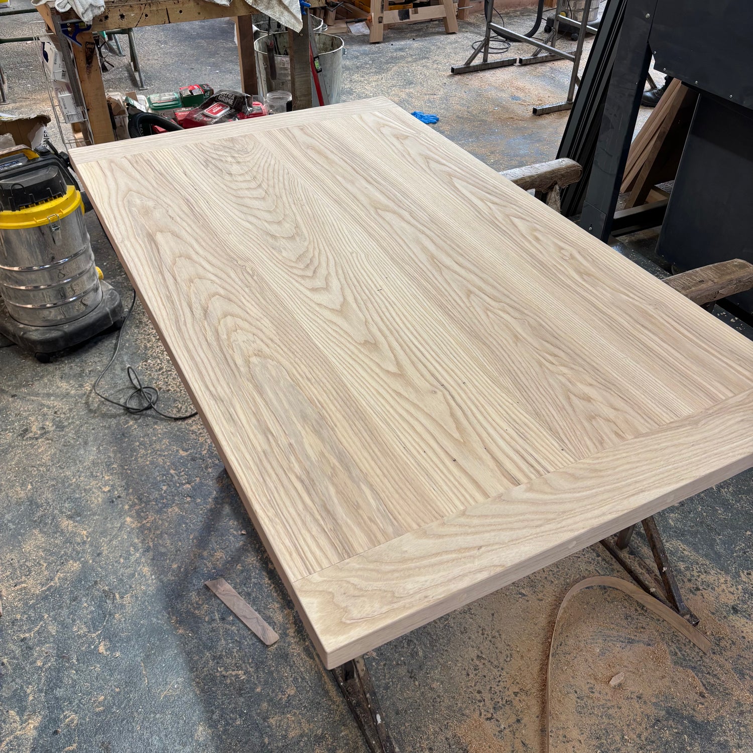 Ex Demo - 150cm x 87cm Solid Ash Dining Table with Breadboard ends - Choose your legs