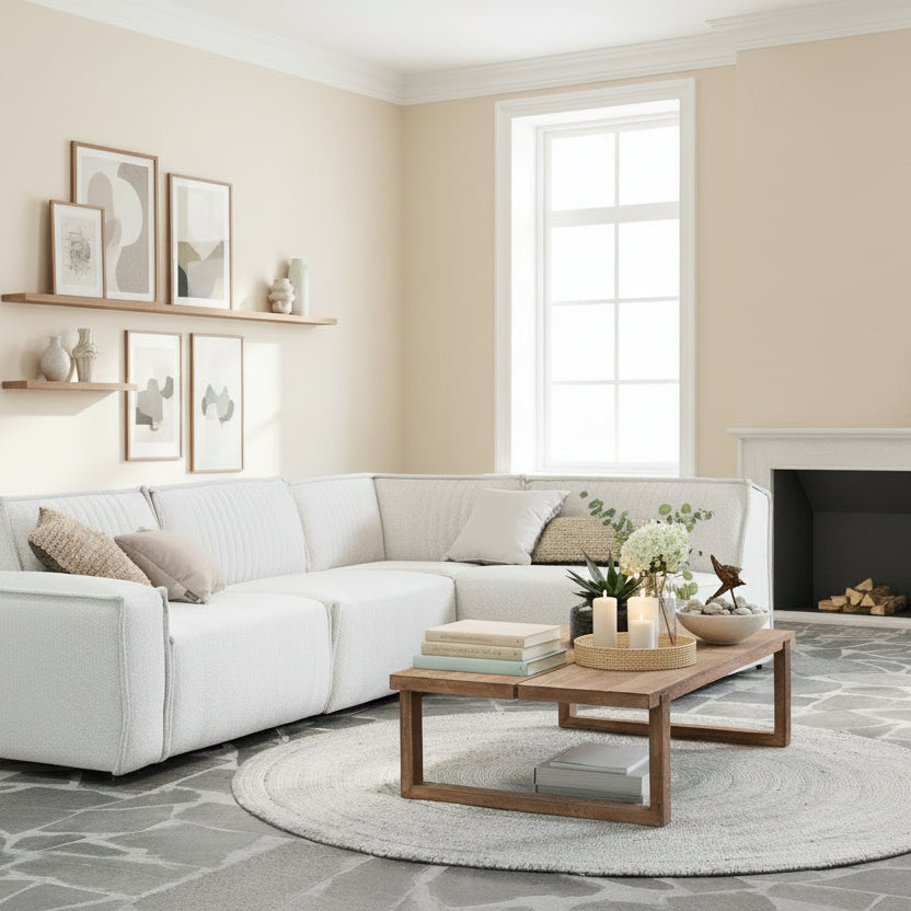 Burnan Solid Oak Coffee Table - Oak Box legs masterplank uk