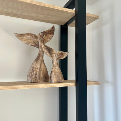 Solid Oak Premium wood - Bookcase storage rack Wall Shelves &amp; Ledges Masterplank UK