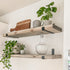 Pair of Rustic Wooden Shelves handcrafted in the UK Shelves masterplank-shop   