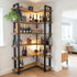 Wooden corner bookcase handmade custom size