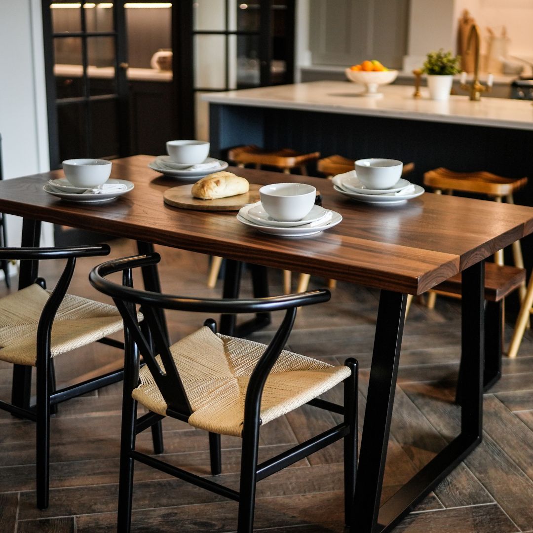Solid Walnut premium wooden Dining table. Kitchen &amp; Dining Room Tables masterplank-shop   