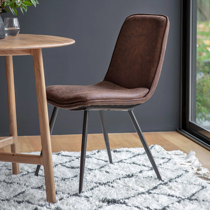Havoc Faux Leather Dining Chair - Set of Two