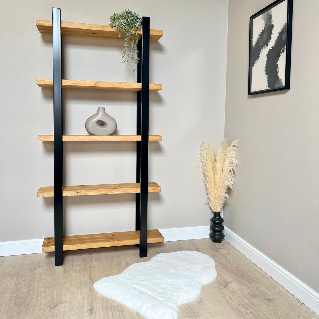 Bookcase storage rack - Pine Wall Shelves &amp; Ledges Masterplank UK
