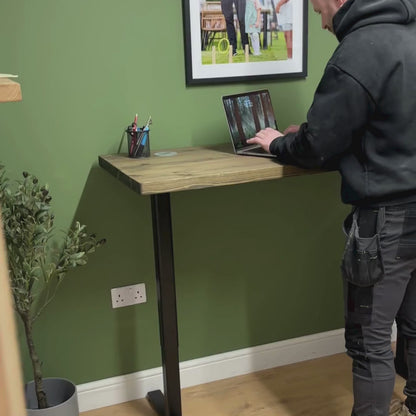Standing desk adjustable Height  - Rustic Oak

