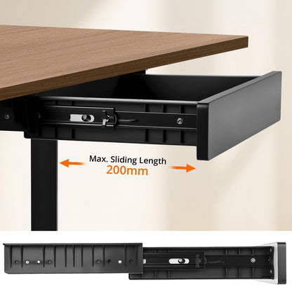Rustic office desk - Thin Trapeze legs