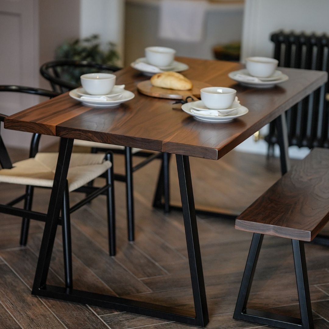 Solid Walnut premium wooden Dining table. Kitchen &amp; Dining Room Tables masterplank-shop   