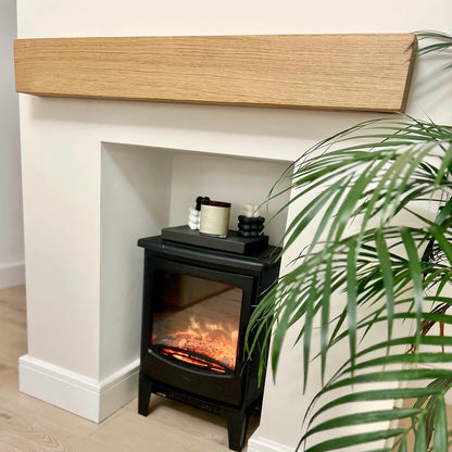Rustic Solid Oak Beam - Mantel Piece handcrafted in the UK  Masterplank UK   