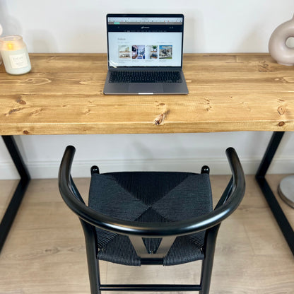Rustic office desk - Trapeze legs Desks masterplank-shop   