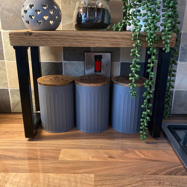 Spice Rack / Shoe Rack handcrafted in the UK Shelves masterplank-shop   